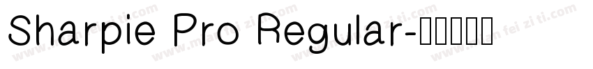Sharpie Pro Regular字体转换